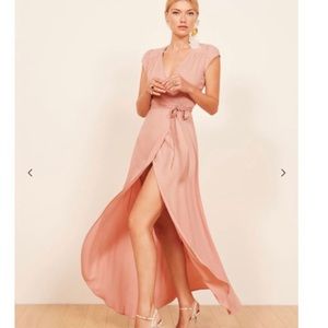 Reformation Pink Maxi Dress
